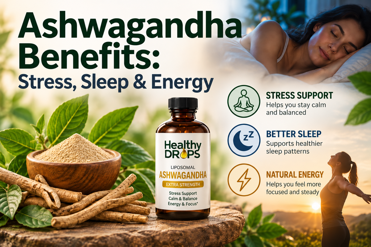 Ashwagandha Benefits: Stress, Sleep & Energy