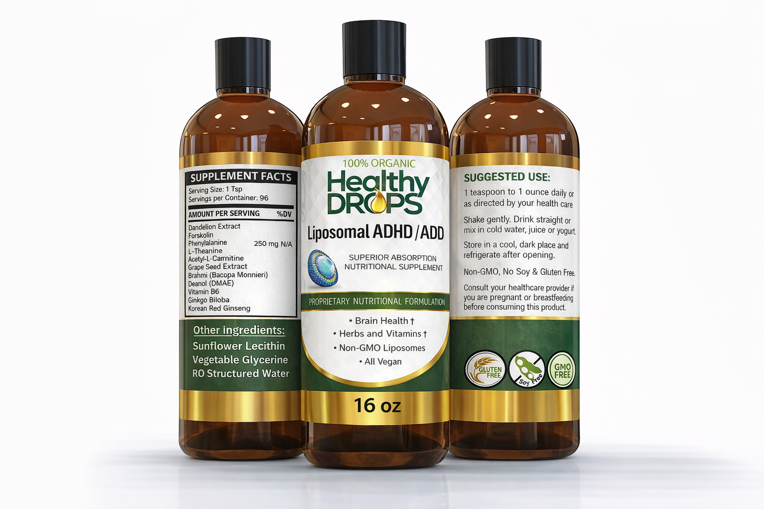 Liposomal ADD Focus & Cognitive Blend – Premium Liquid Supplement