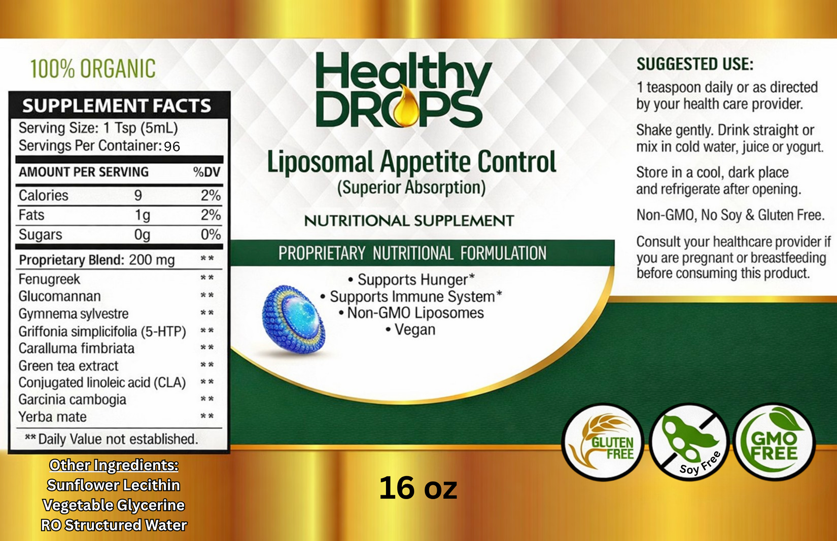 Liposomal Appetite Control