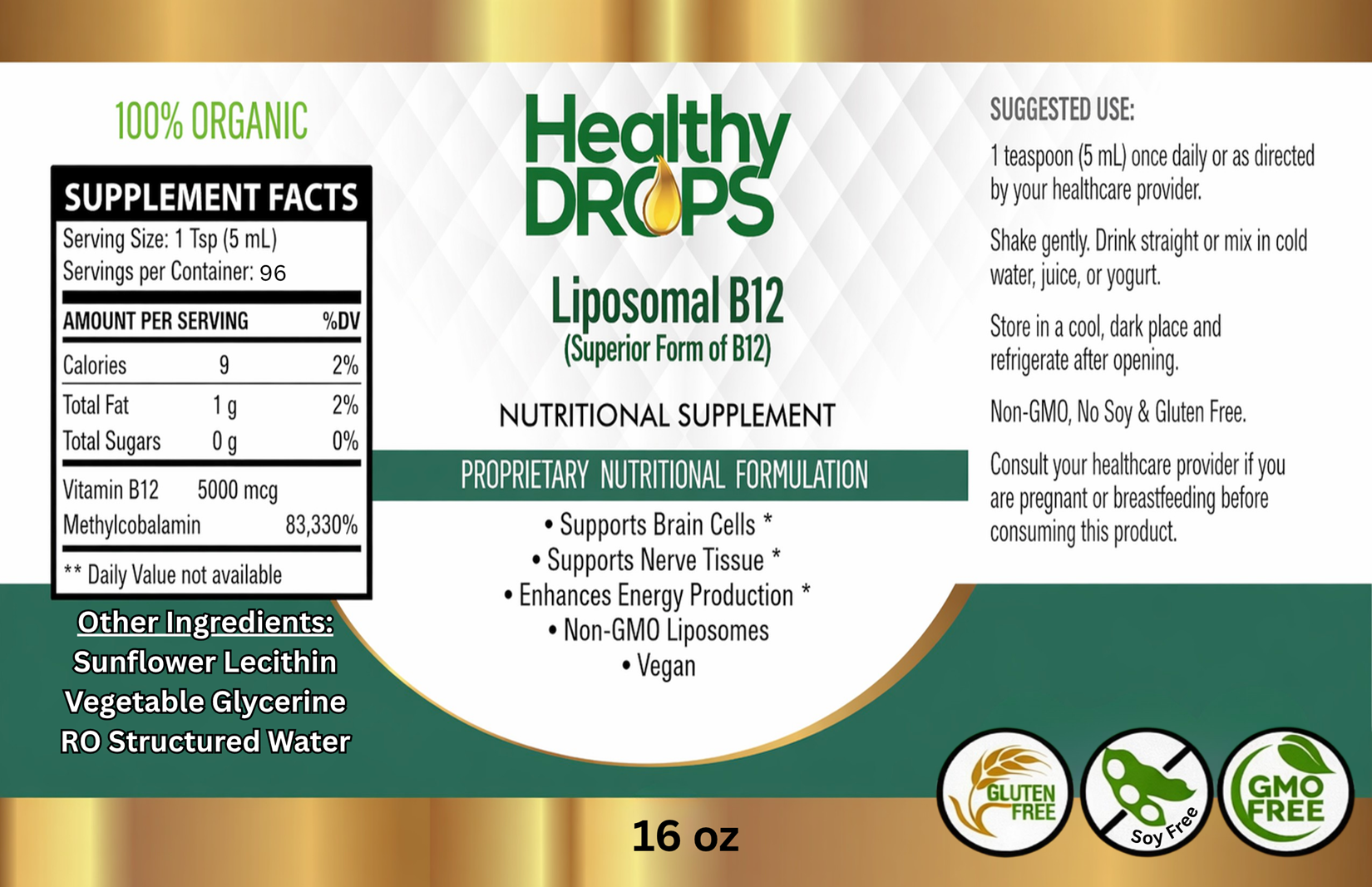 Liposomal B12 Methyl 5000 mcg
