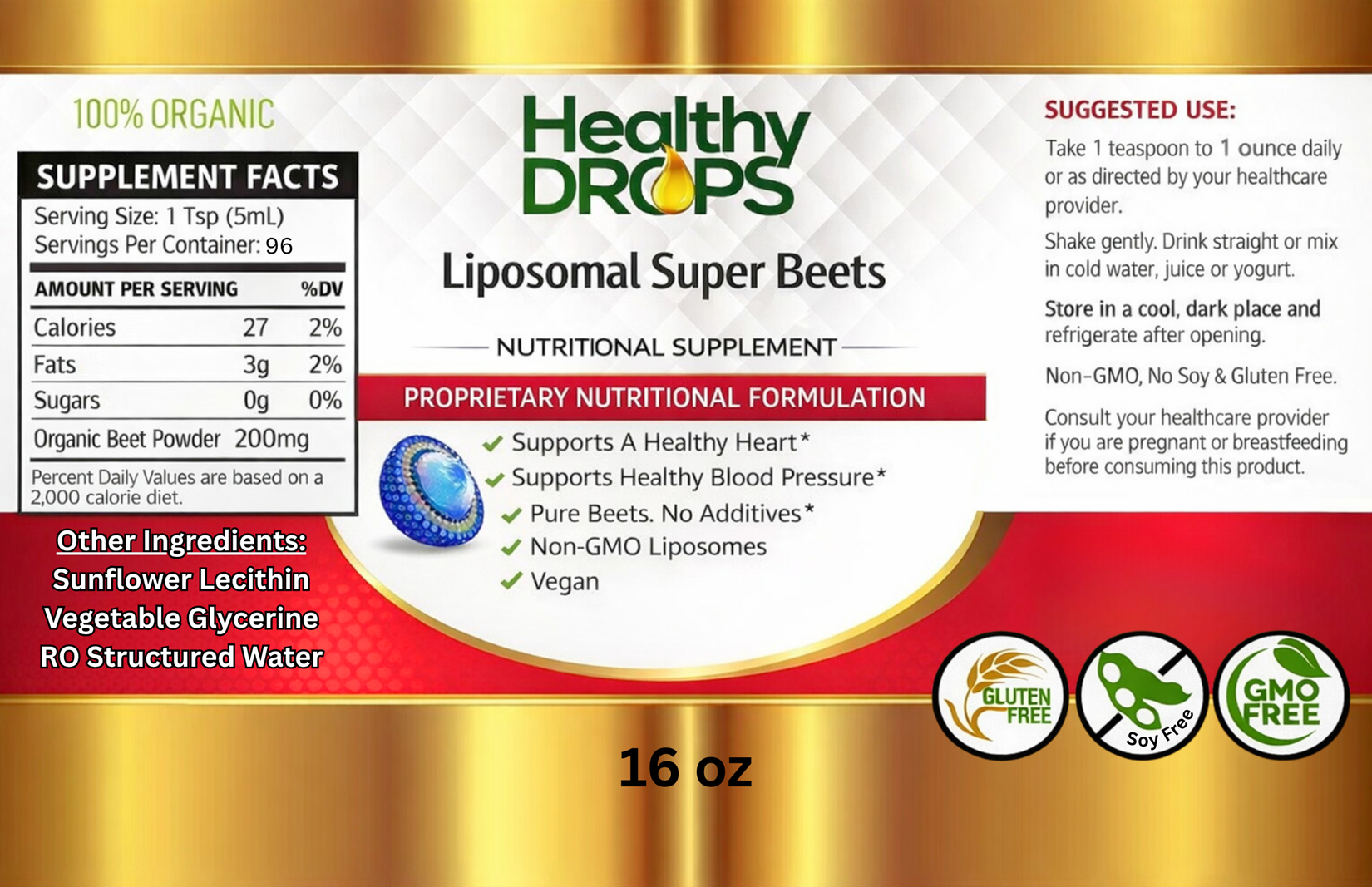 Liposomal Super Beets - Premium Liquid Supplement