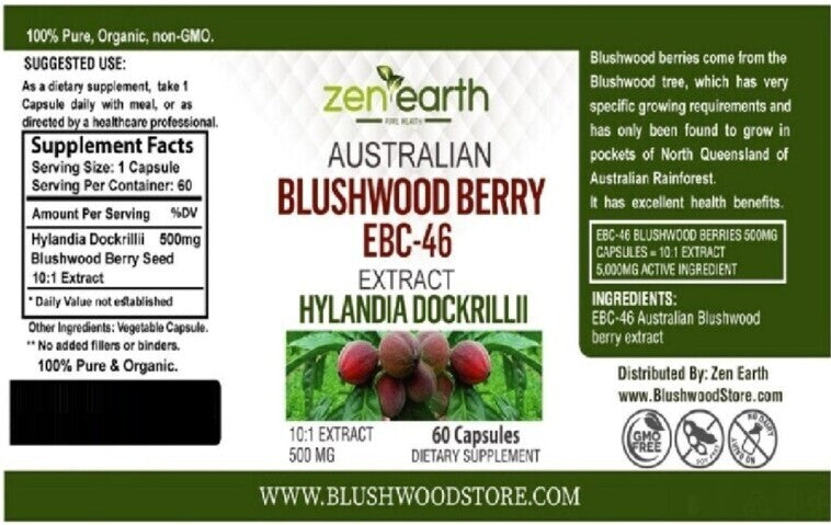 Blushwood Extract 10:1 500 mg Hylandia Dockrillii