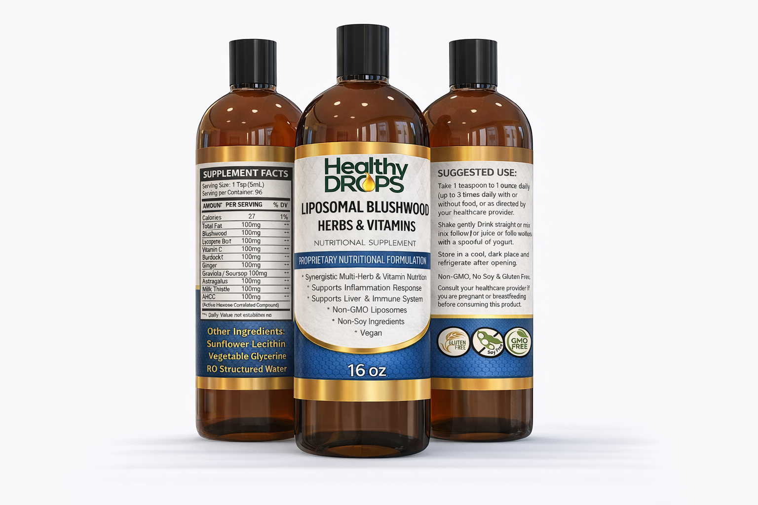 Liposomal Blushwood Berry Herbs and Vitamins