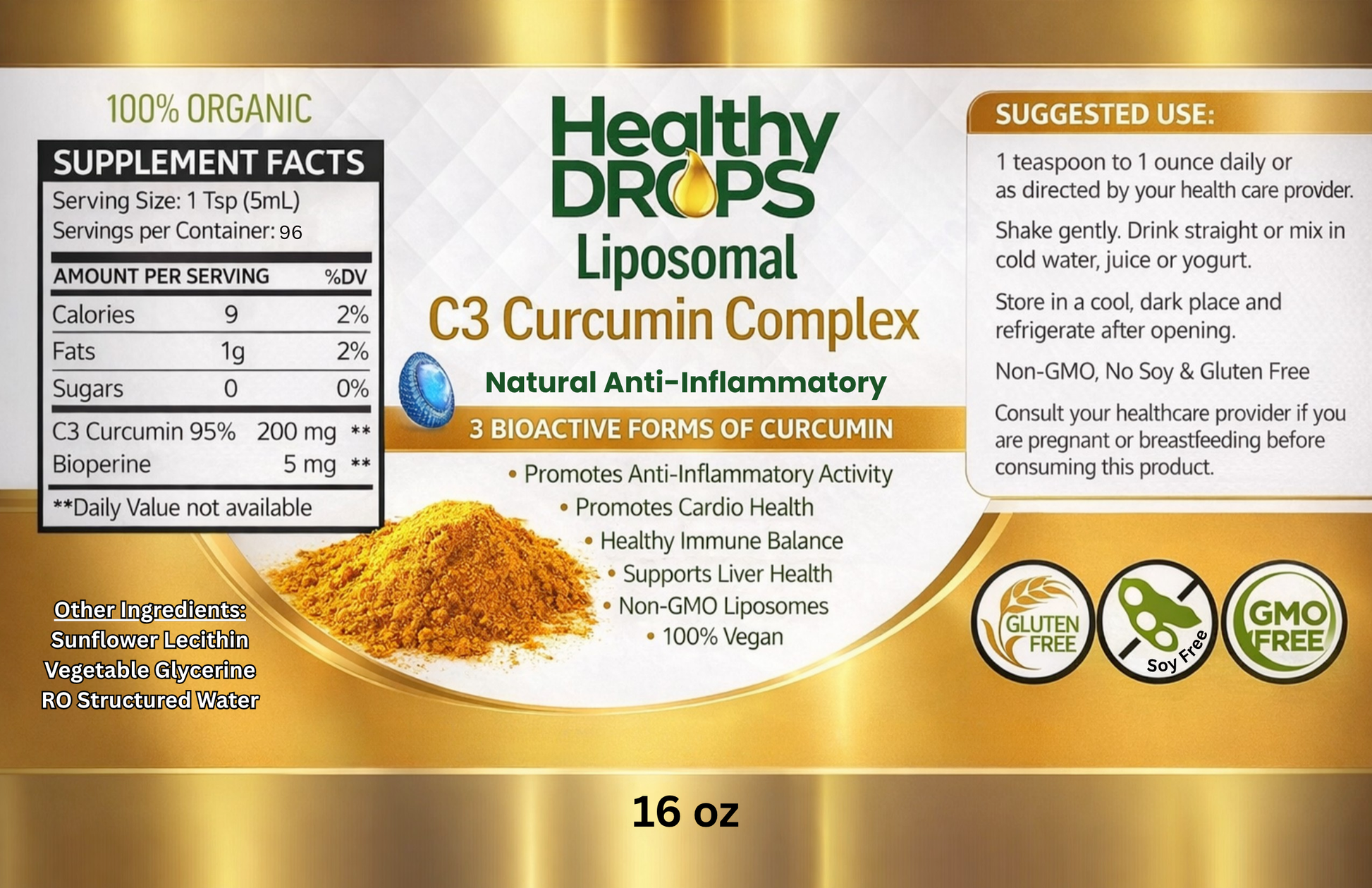Liposomal C3 Curcumin Complex