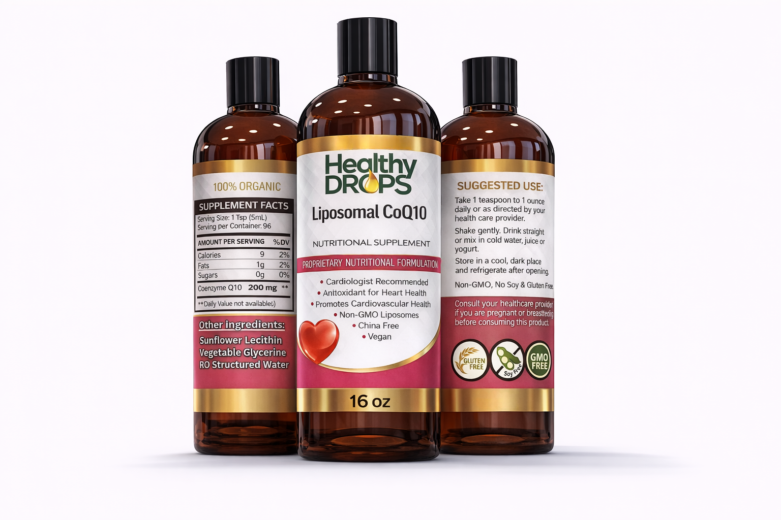 Liposomal CoQ10 — Premium Liquid Dietary Supplement