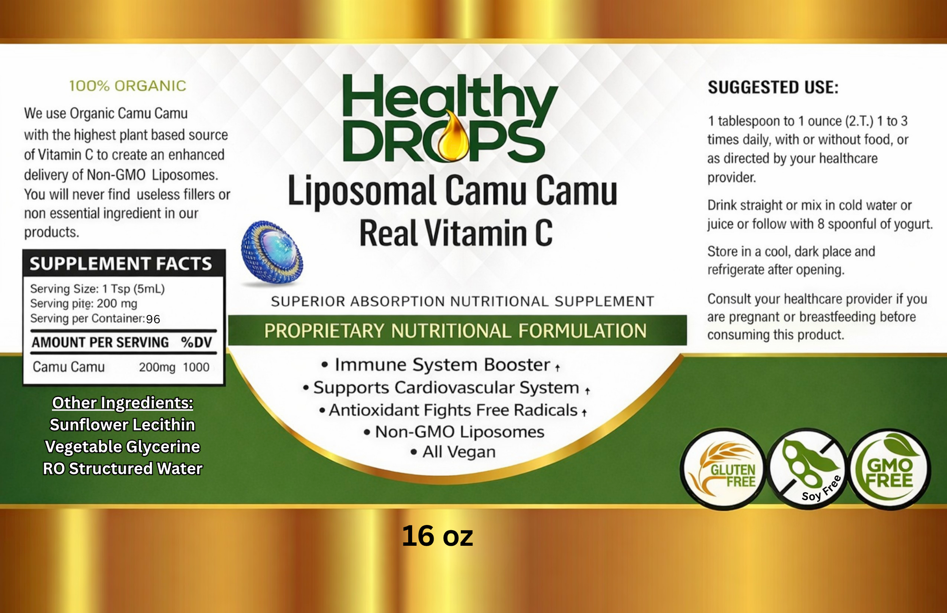Liposomal Vitamin C - Camu Camu