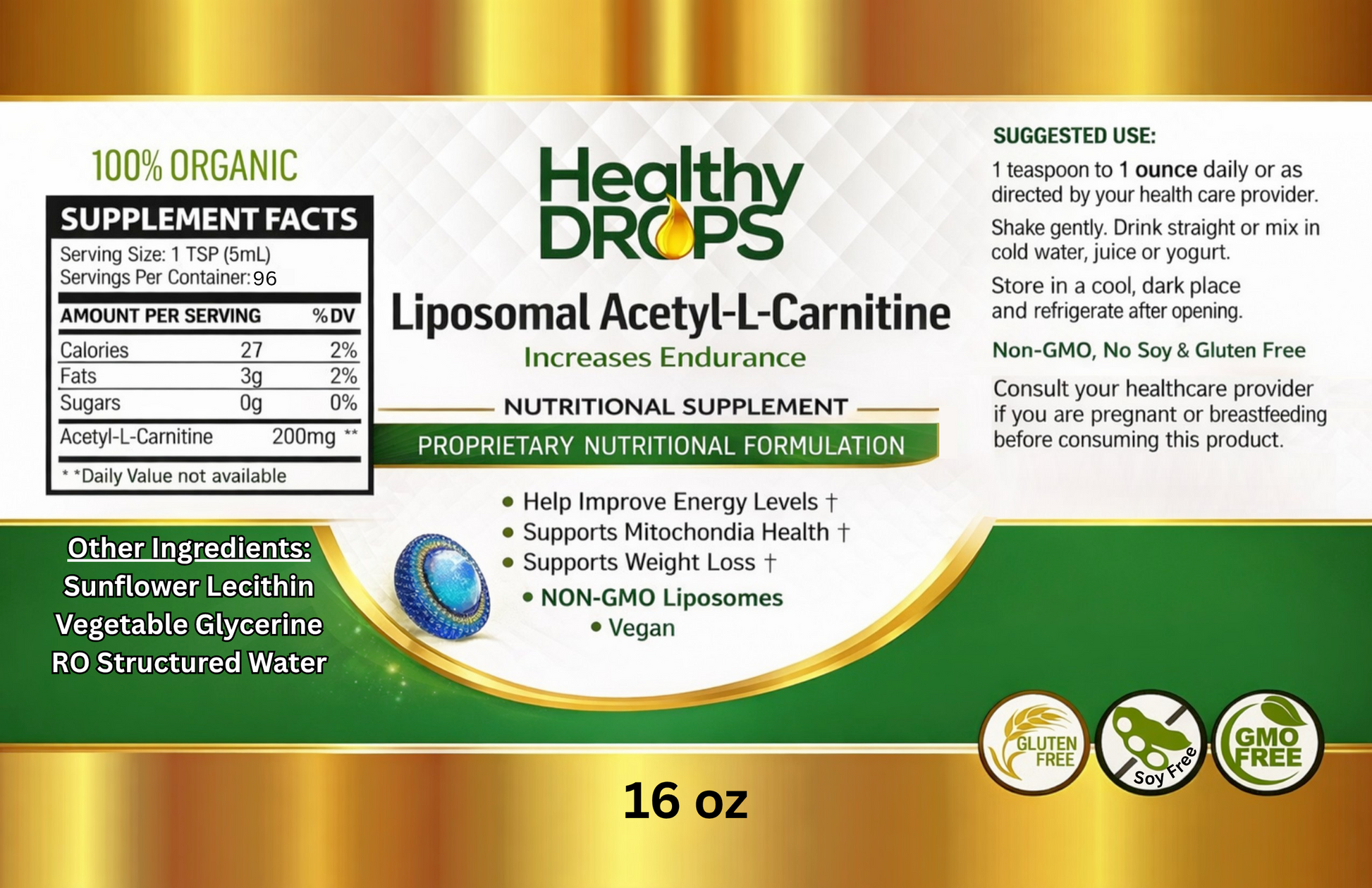 Liposomal Acetyl L-Carnitine – Premium Liquid Supplement