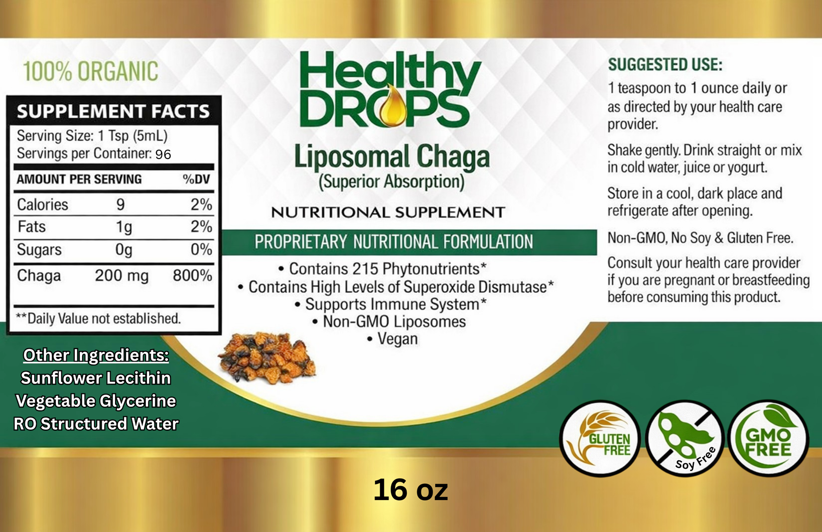 Liposomal Chaga Mushroom