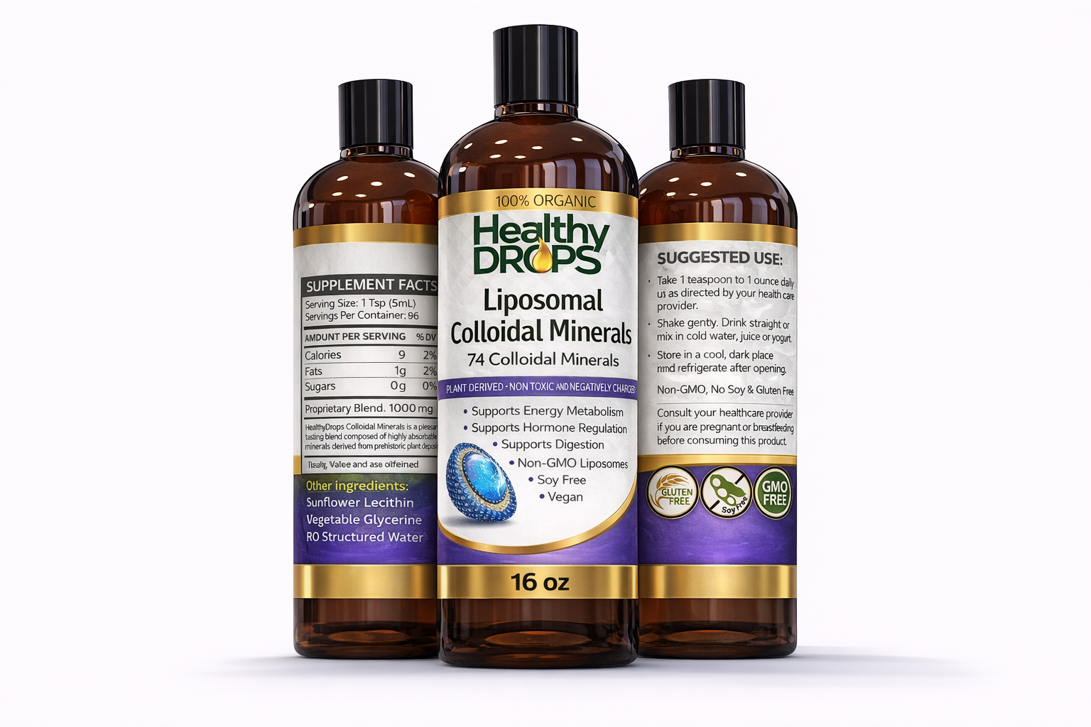 Liposomal Colloidal Minerals (75 Trace Minerals)