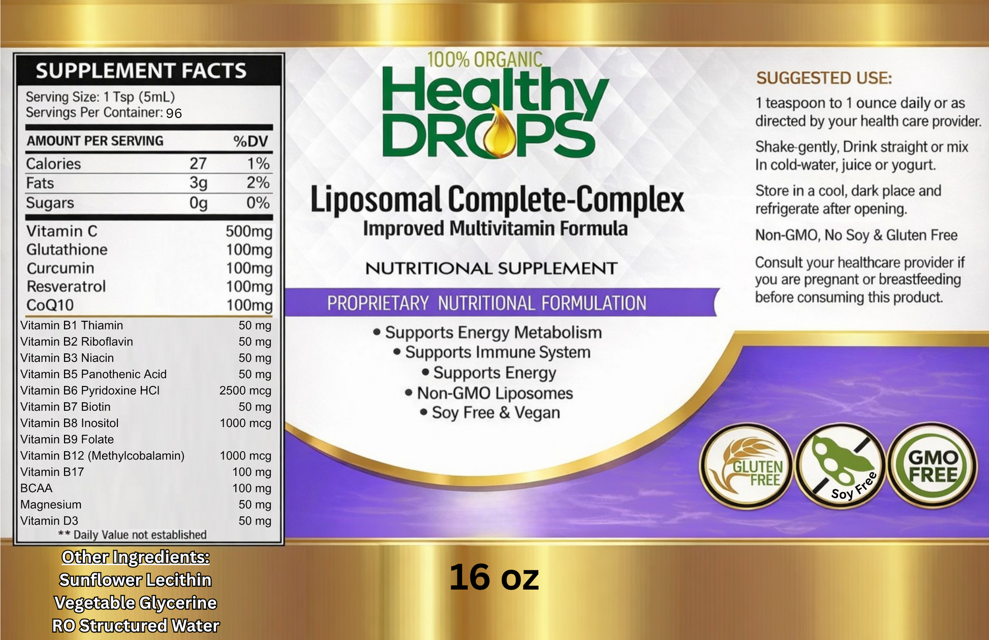 Liposomal Complete Complex Plus MultiVitamin
