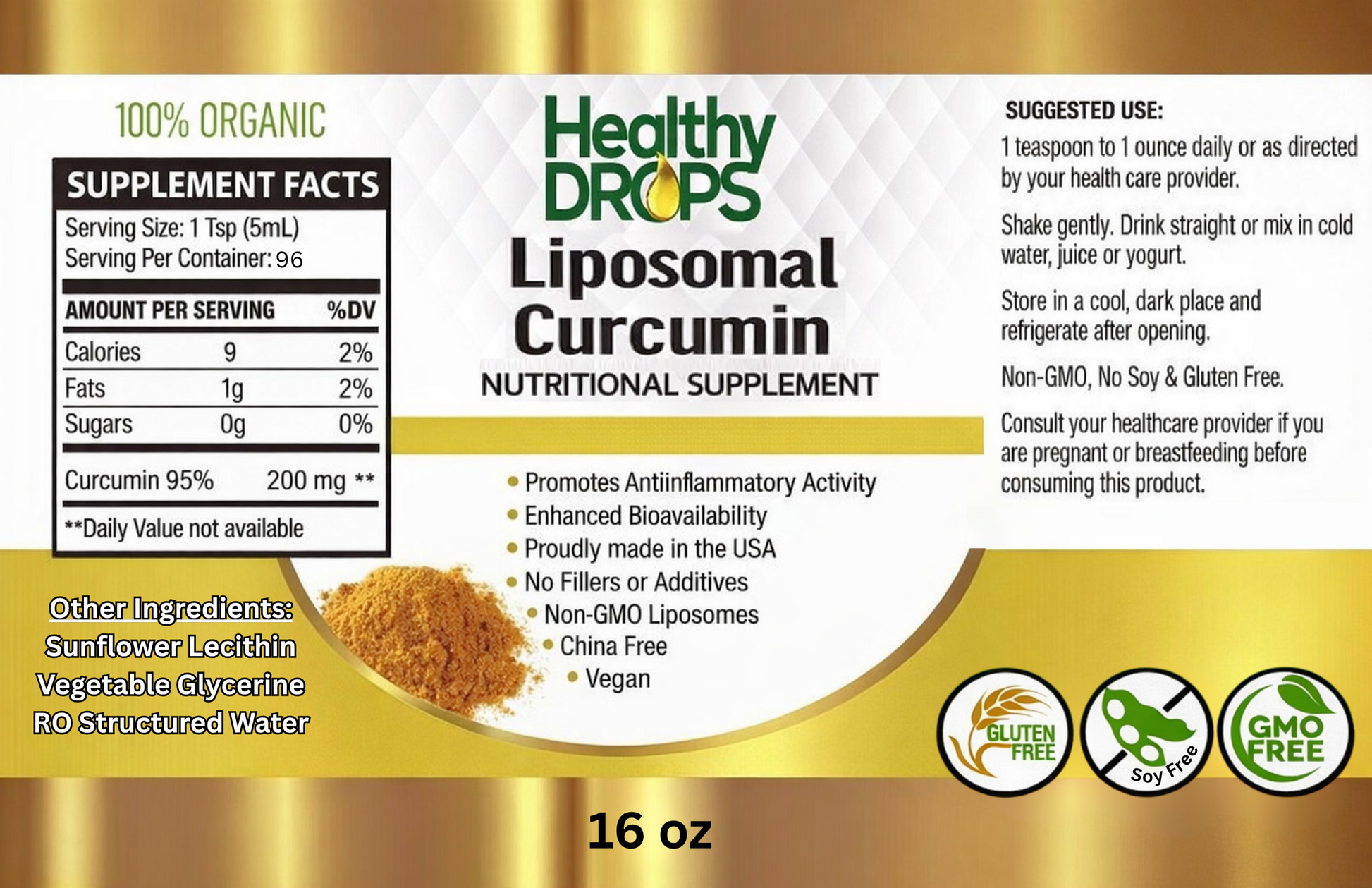 Liposomal Curcumin - Premium Liquid Supplement