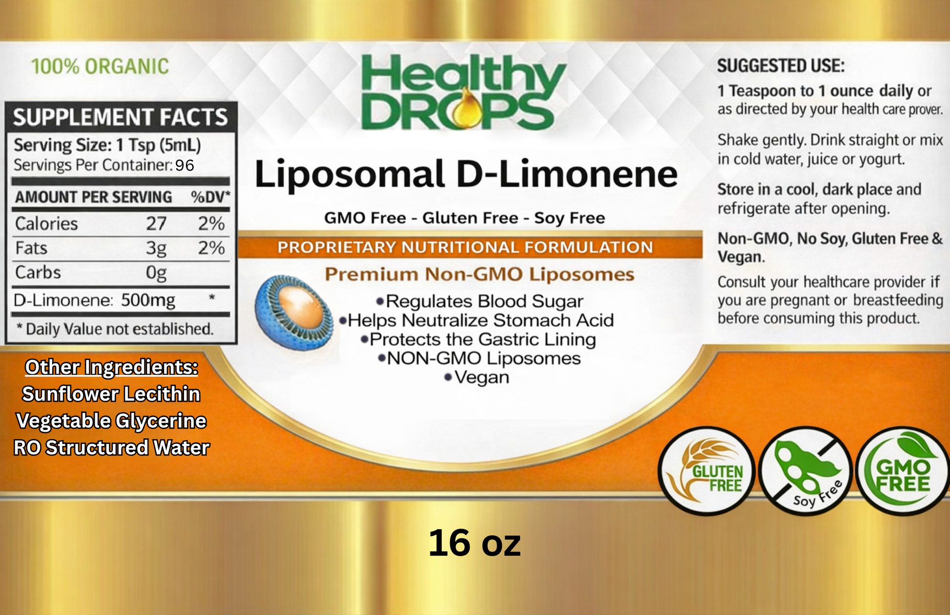 Liposomal D-Limonene