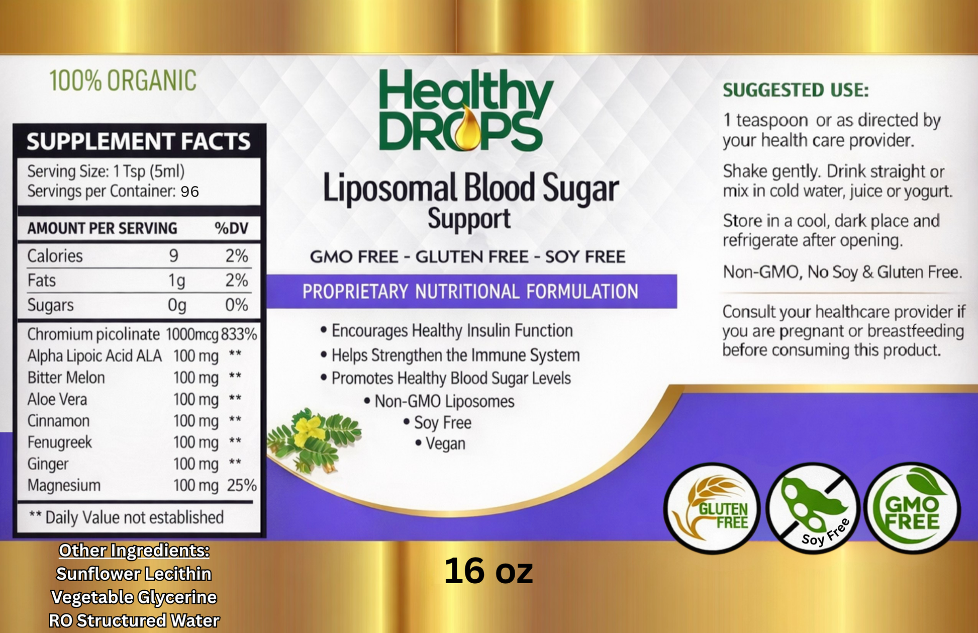 Liposomal Diabetes Blood Sugar Support
