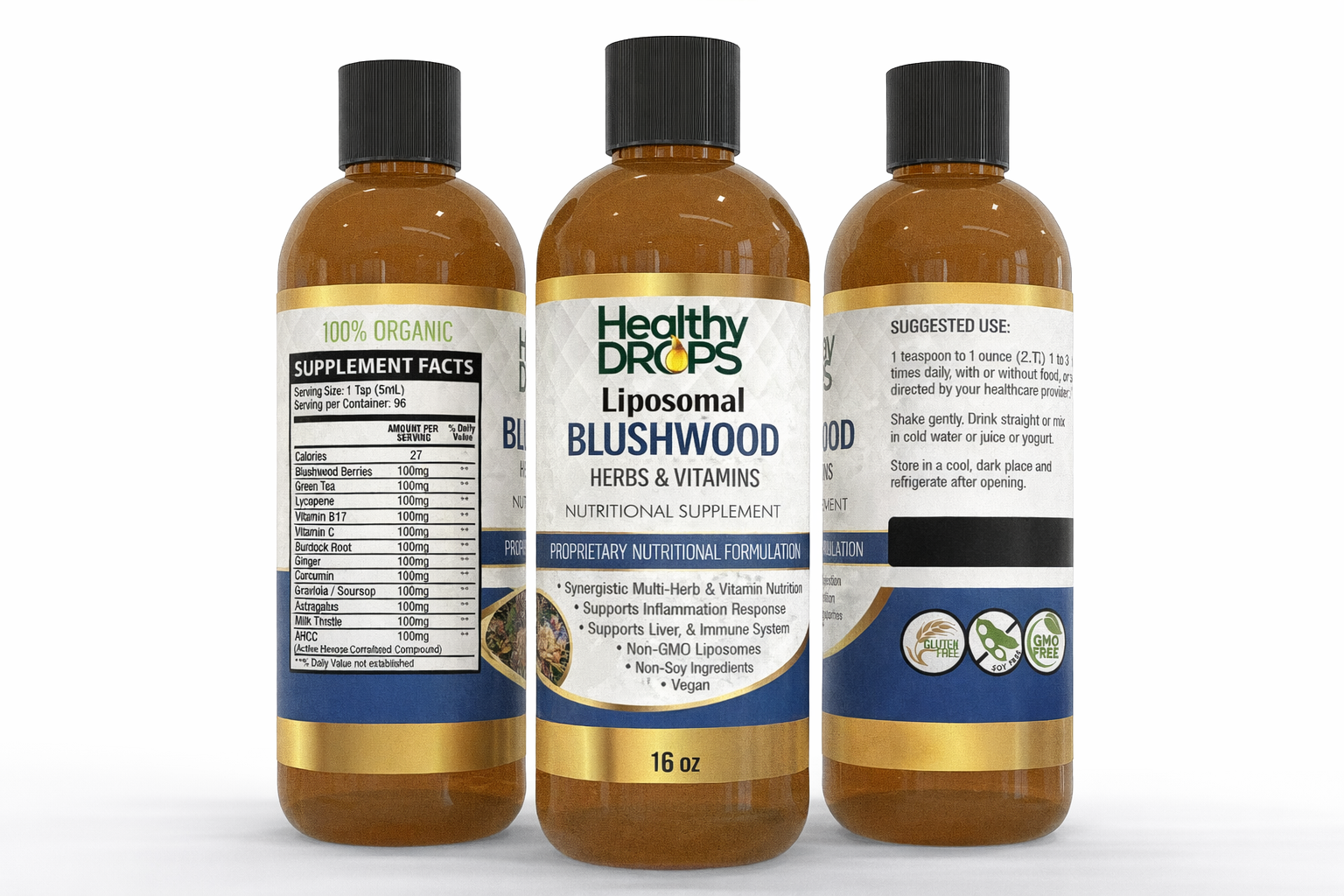 Liposomal Blushwood Berry Herbs and Vitamins