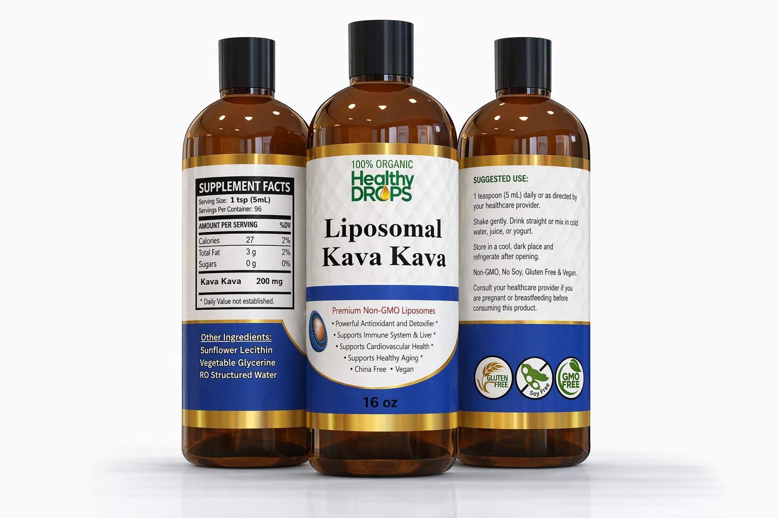 Liposomal Kava Kava Extract — Premium Herbal Liquid Supplement