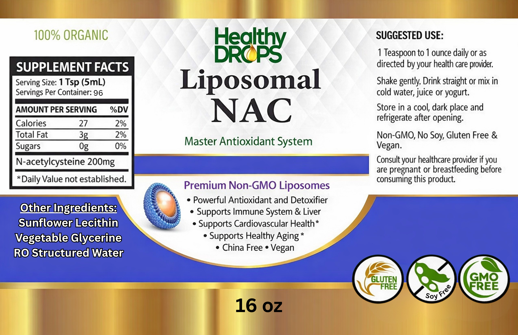 Liposomal NAC (N-Acetyl Cysteine)