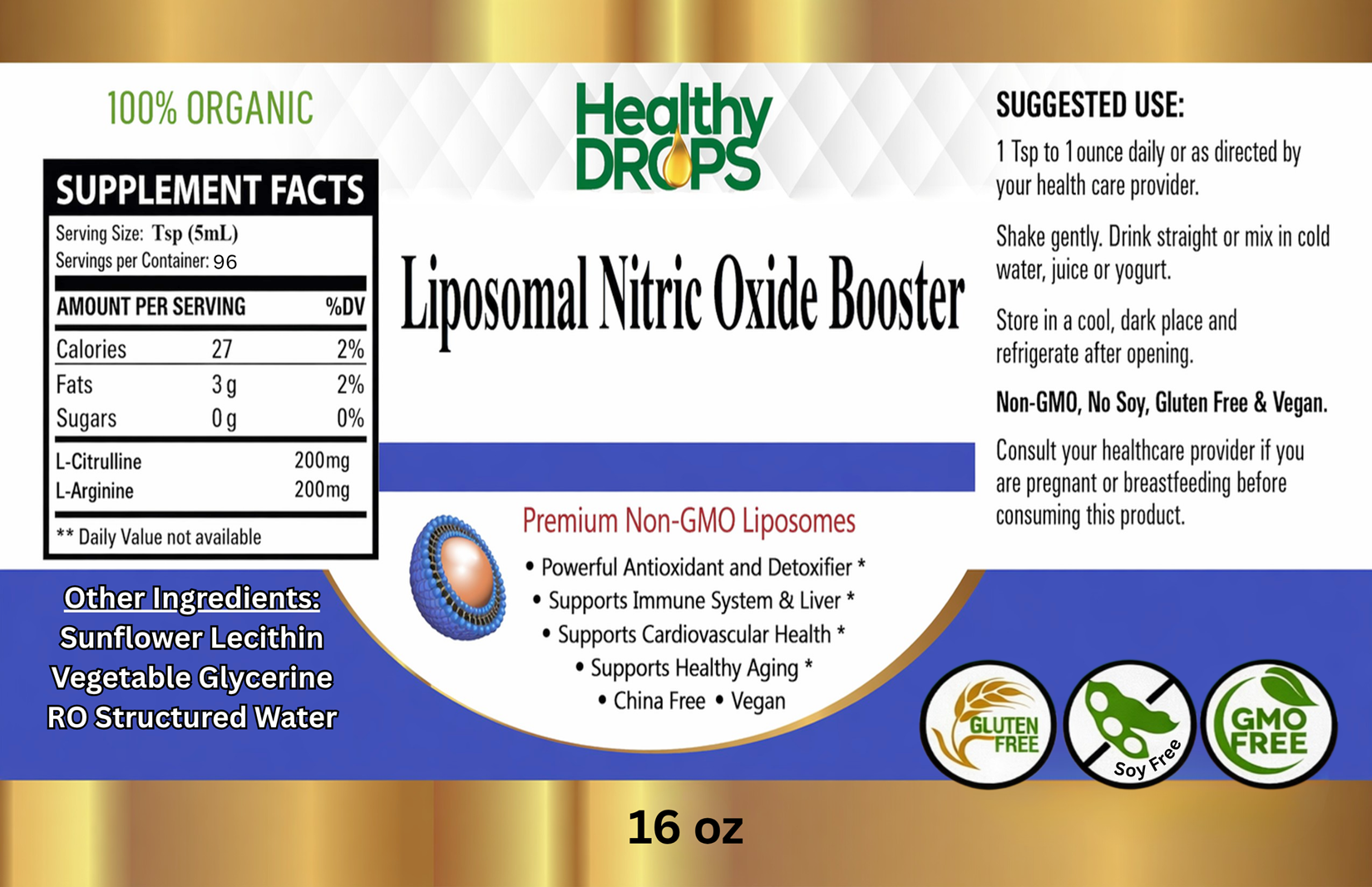 Liposomal Nitric Oxide Booster