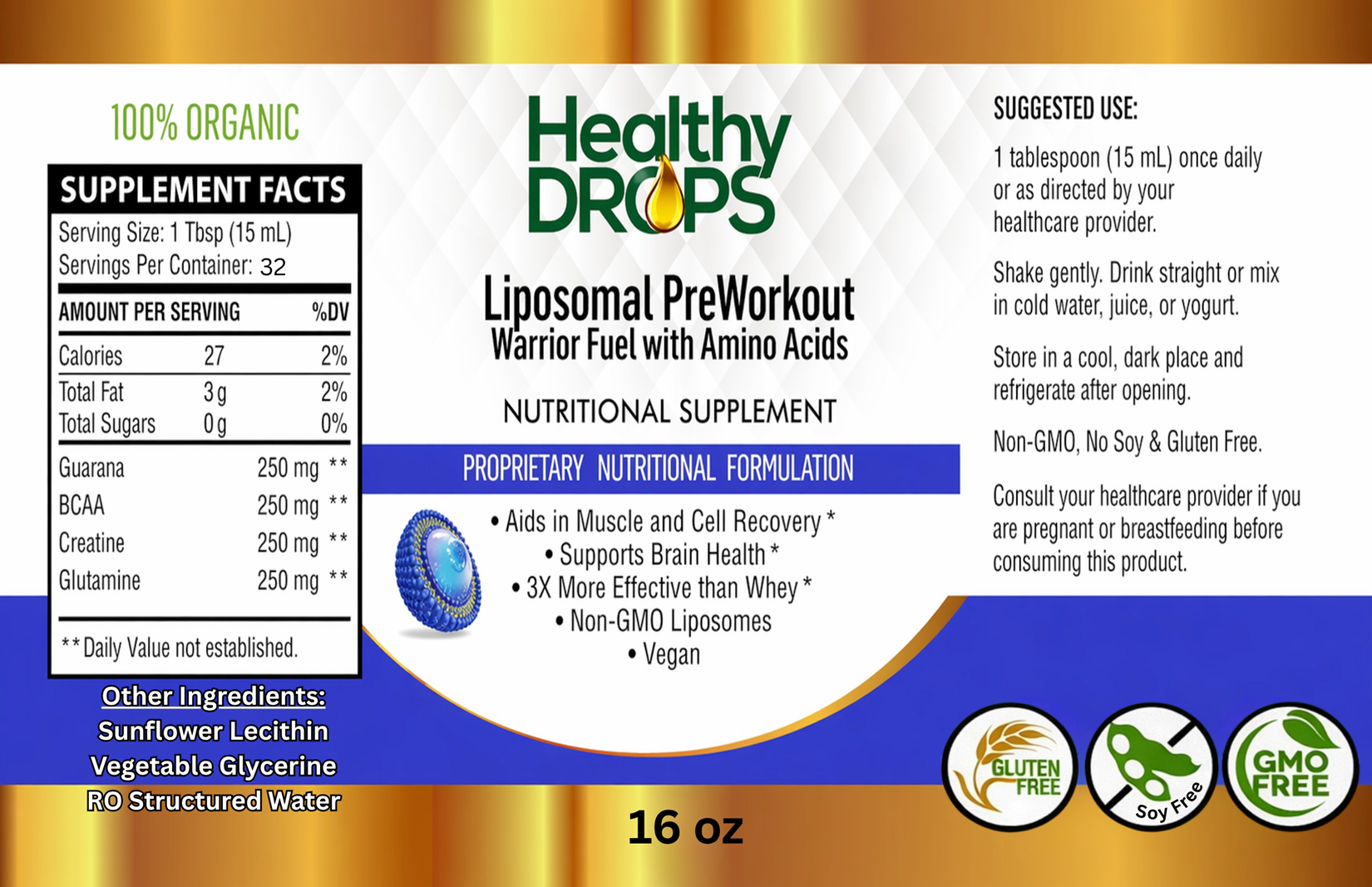 Liposomal Pre Workout Warrior Fuel