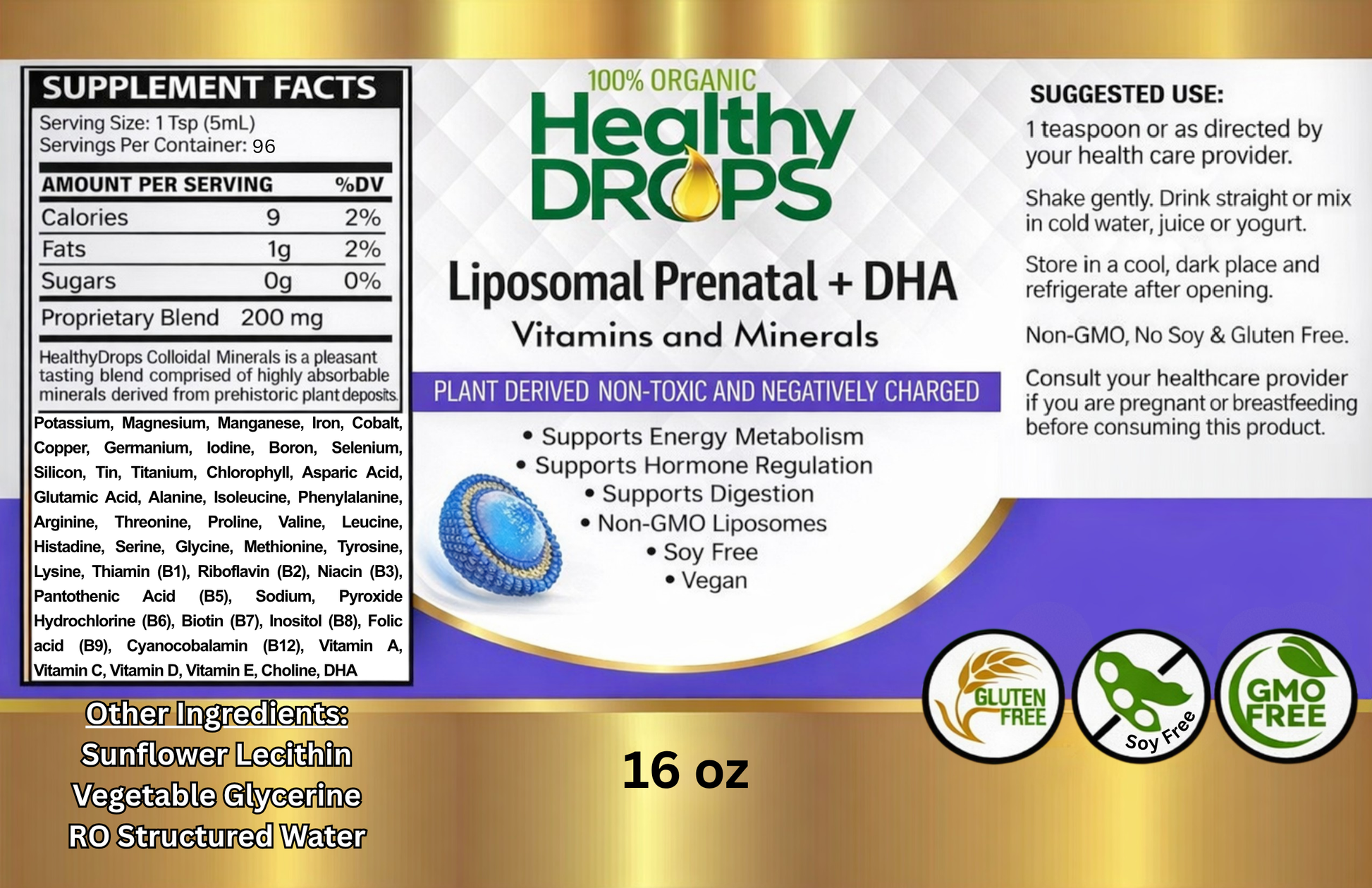 Liposomal Prenatal Vitamins