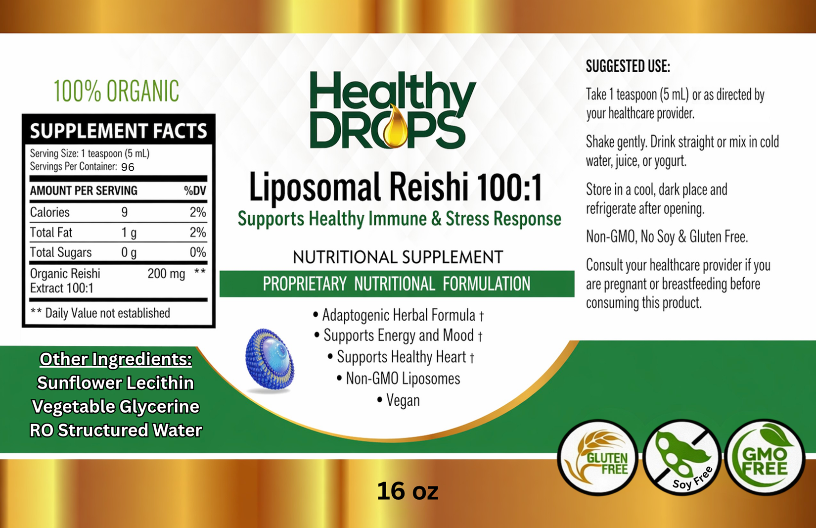 Liposomal Reishi 100:1