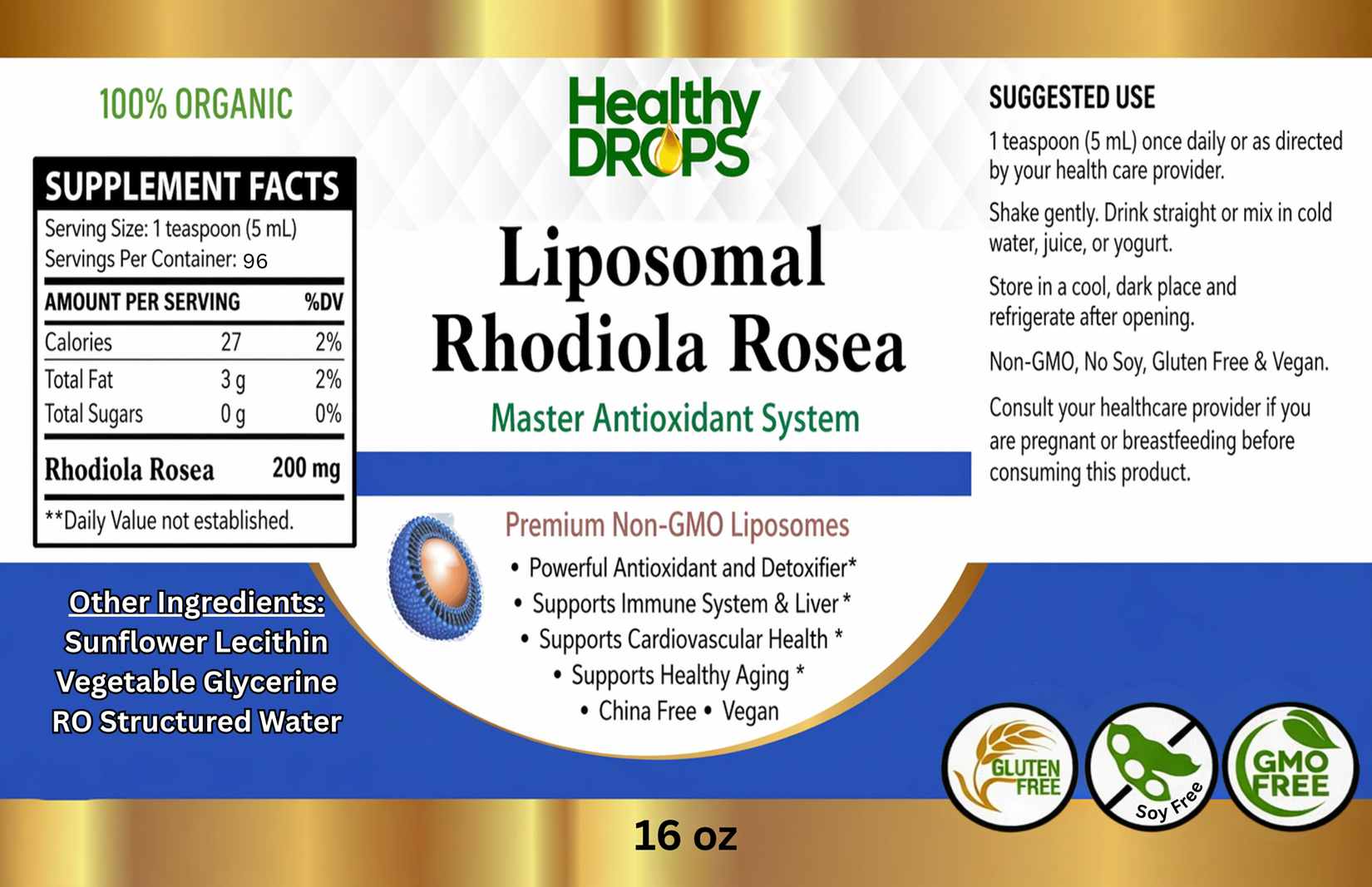 Liposomal Rhodiola Rosea