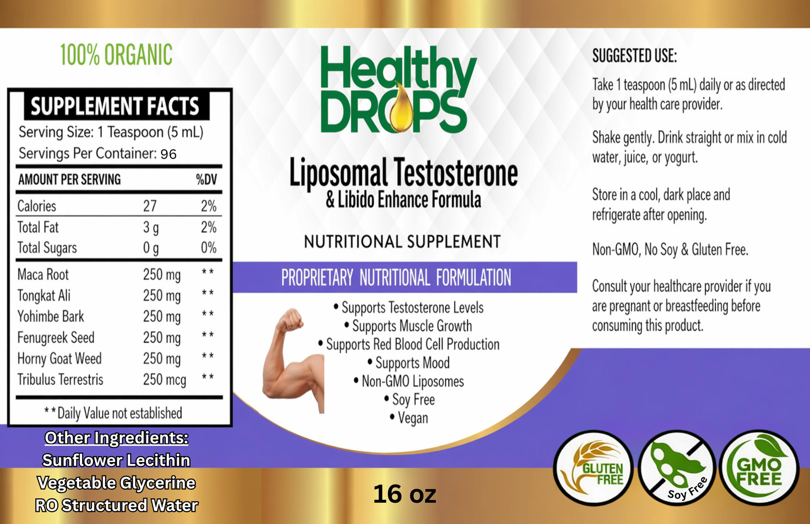 Liposomal Test Booster Herbal Complex