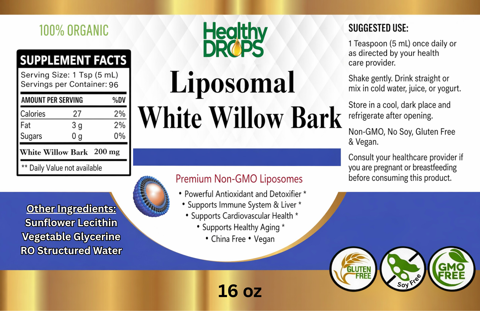Liposomal White Willow Bark